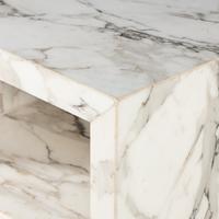 Two Marble Side Tables