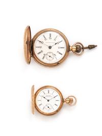 COLLECTION OF HUNTER CASE POCKET WATCHES