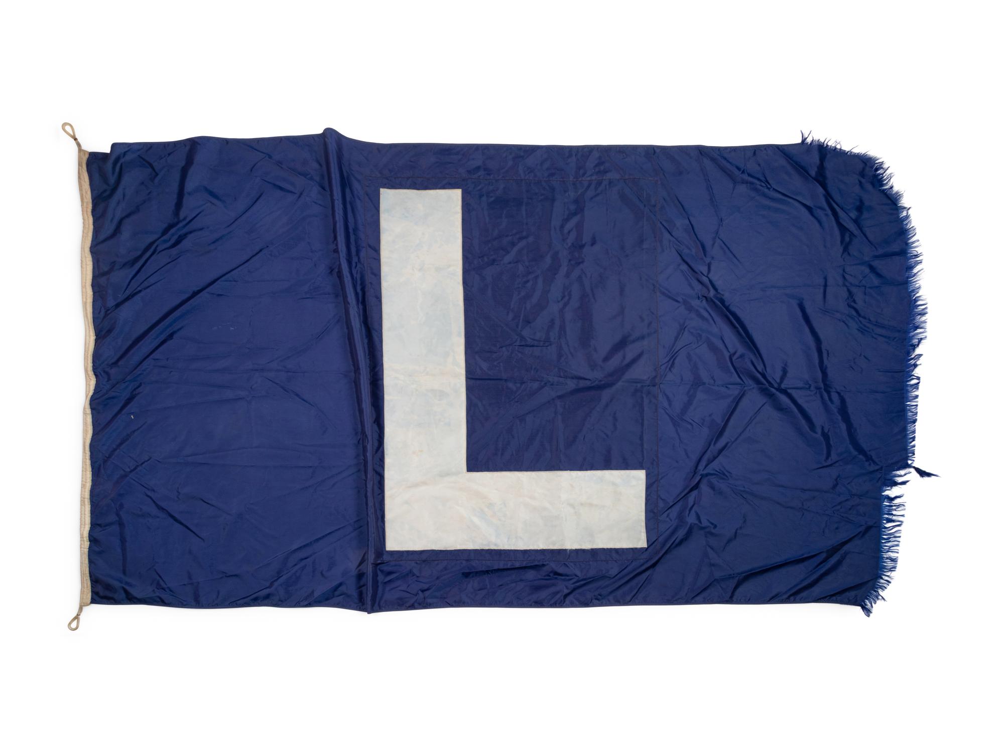 A Chicago Cubs L Loss Flag Once Flown at Wrigley Field Collected by Former Chicago Cubs Wrigley Field Head Scorekeeper,