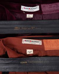 Two Yves Saint Laurent Rive Gauche Skirts with Belts, 1970s