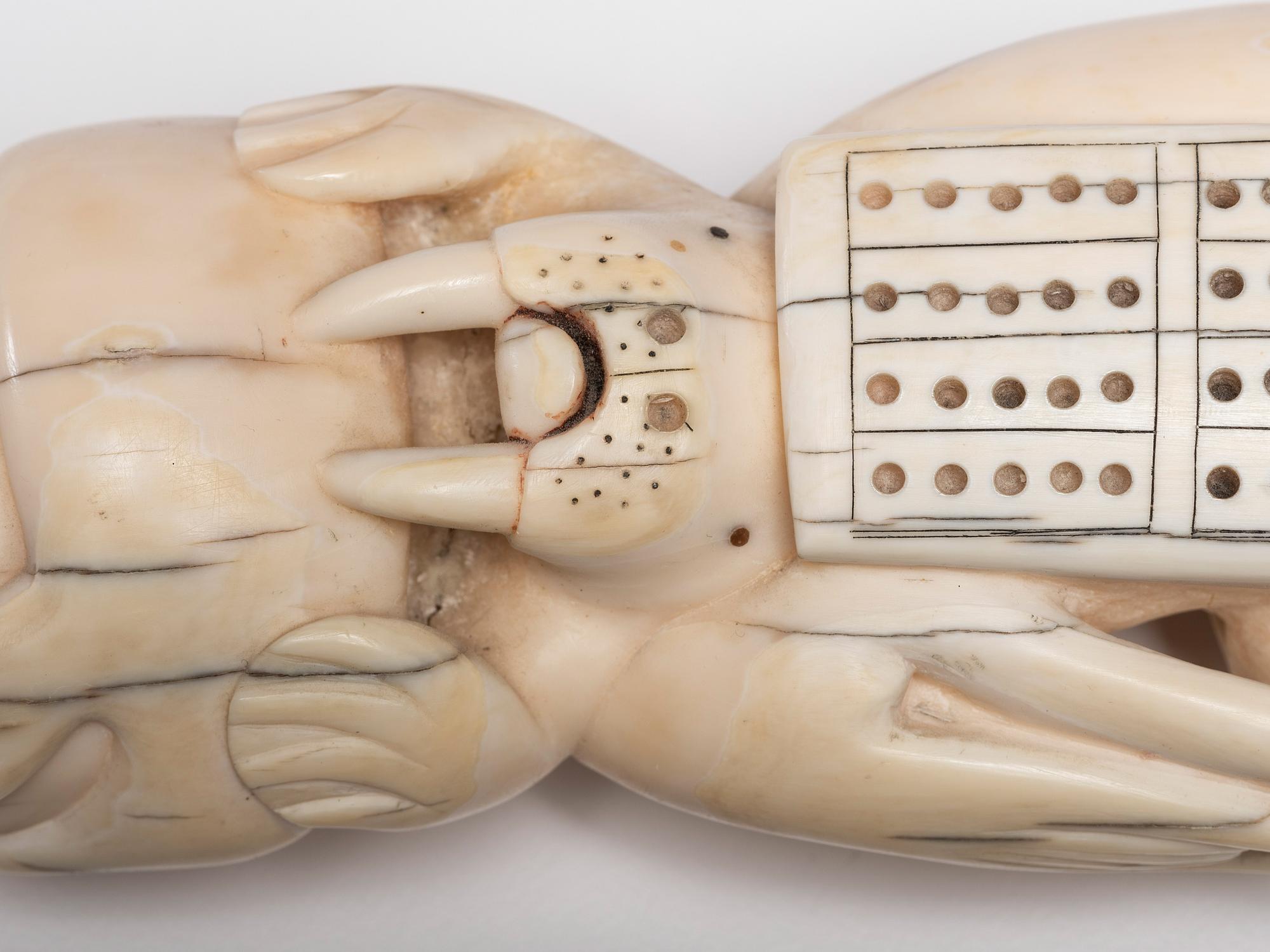 Nunivak Island Carved Cribbage Board