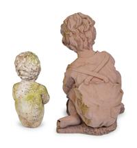 Two Composition Garden Figures