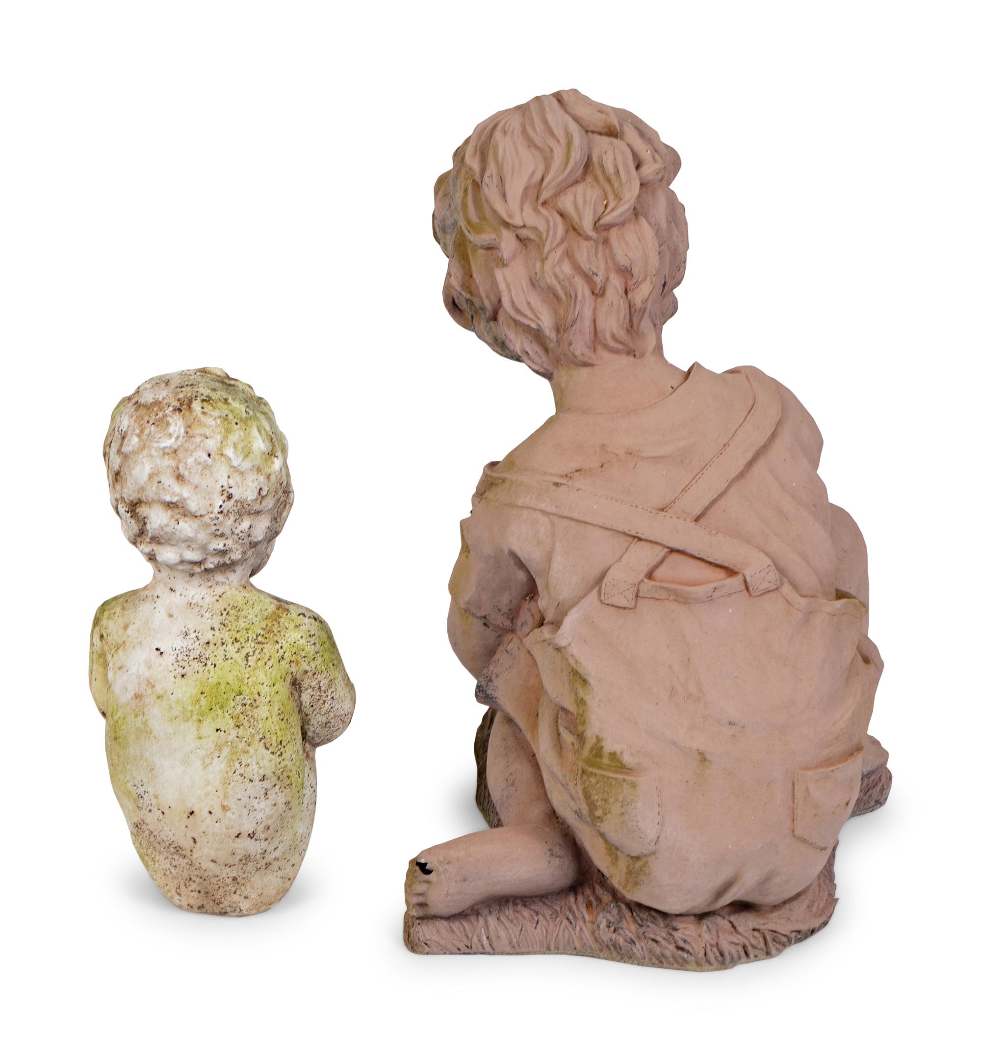 Two Composition Garden Figures
