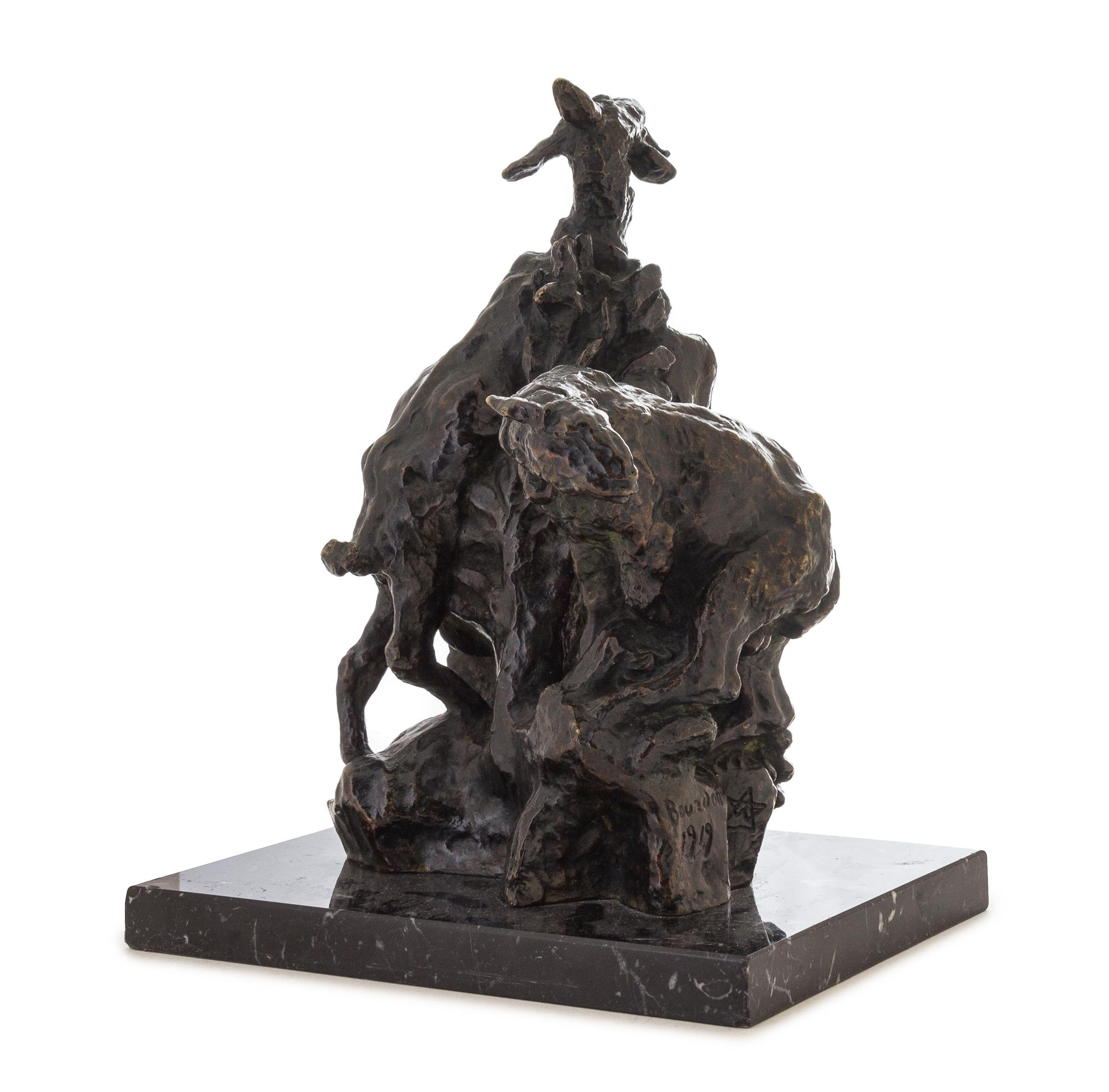 Emile-Antoine Bourdelle, (French, 1861-1929), Goats, 1919