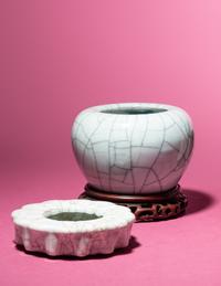 Two Guan -Type Porcelain Brush Washers