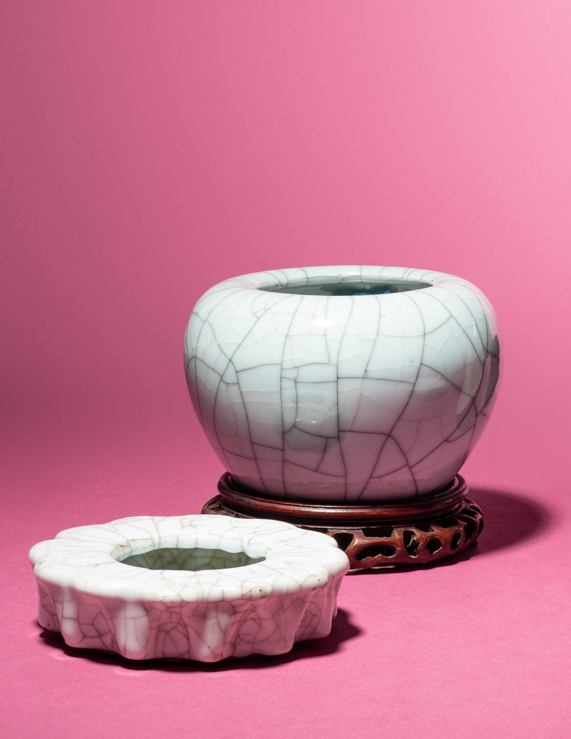 Two Guan -Type Porcelain Brush Washers