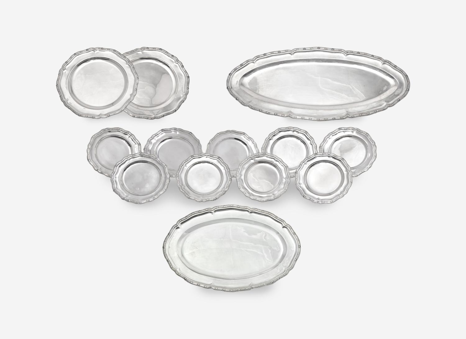 An Austrian Silver Table Service