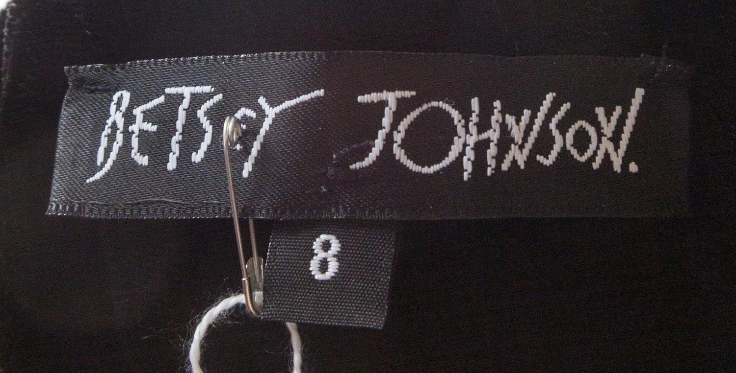 A Betsey Johnson Velvet Cowboy Dress, Size 8.