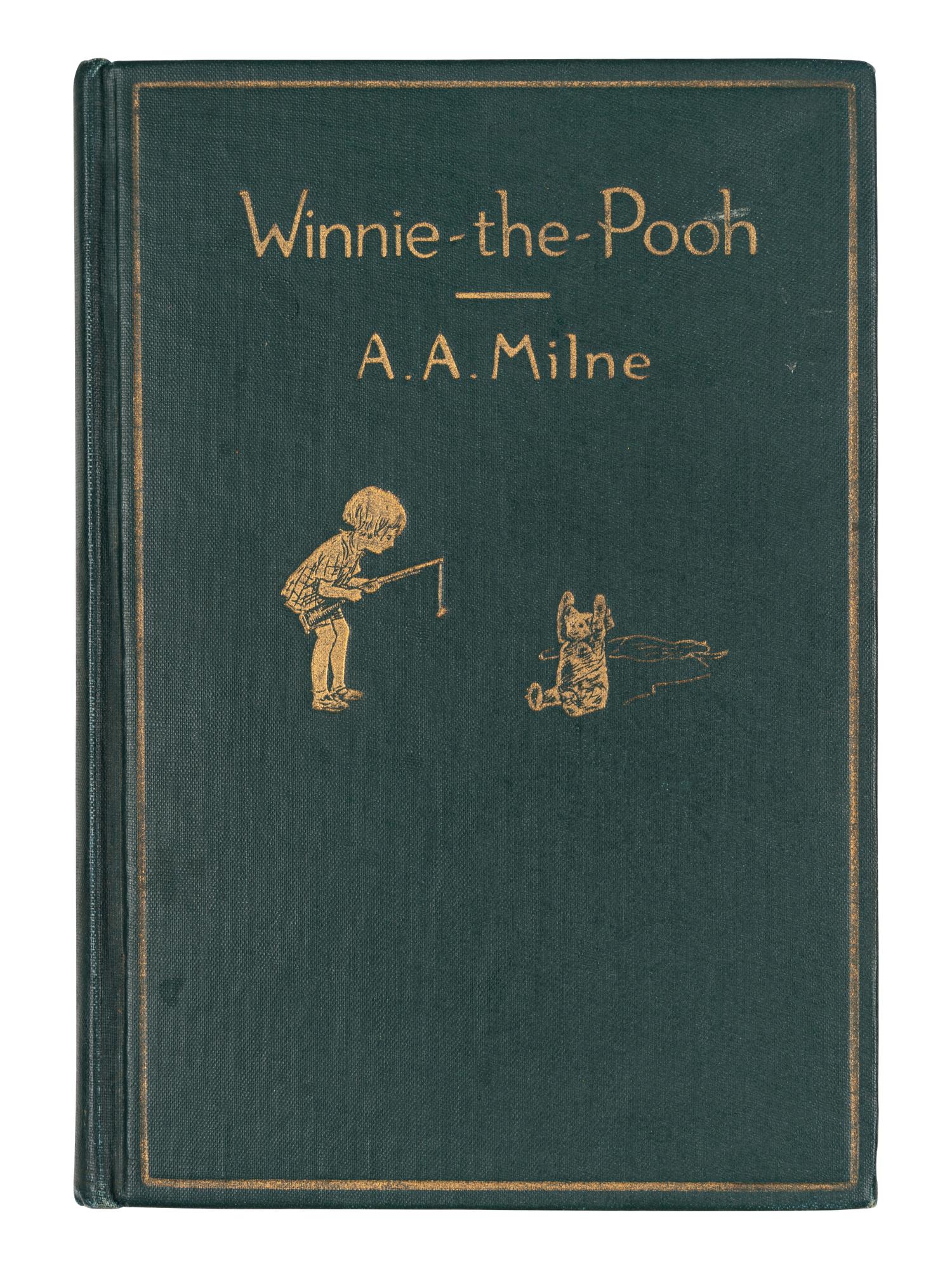 MILNE, Alan Alexander (1882-1956). Winnie-the-Pooh . Ernest H. Shepard, illustrator. [New York]: E.P. Dutton & Company, 1926.