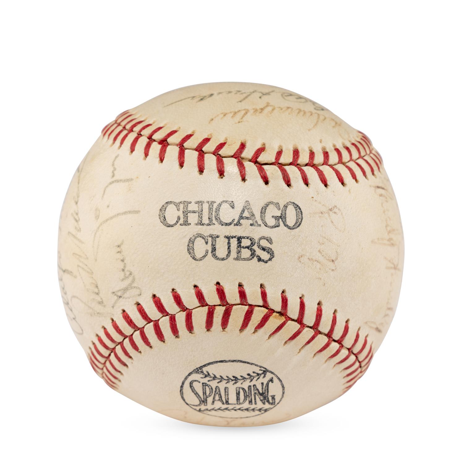 A 1967 Chicago Cubs Team Signed Autograph Baseball