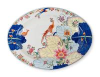 A Chinese Export Porcelain "Tobacco Leaf" Tureen and Tray — CIRCA 1900