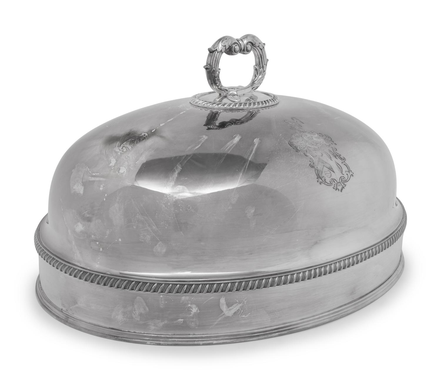 An English Silver-Plate Dish Cover