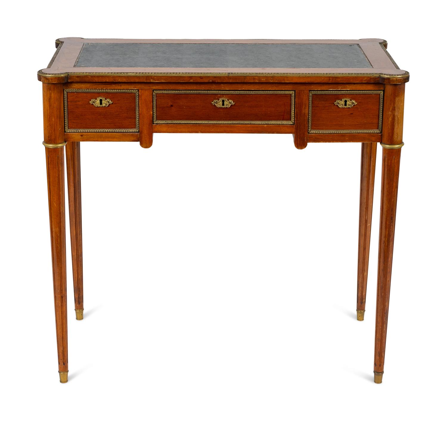 A Louis XVI Style Ladies Walnut Writing Desk — ATTRIBUTED TO MAISON JANSEN, EARLY 20TH CENTURY