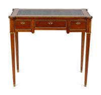 A Louis XVI Style Ladies Walnut Writing Desk — ATTRIBUTED TO MAISON JANSEN, EARLY 20TH CENTURY