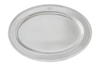 An American Silver Tray, Tiffany & Co., New York, NY, of oval form, the border with the engraved monogram EWE.