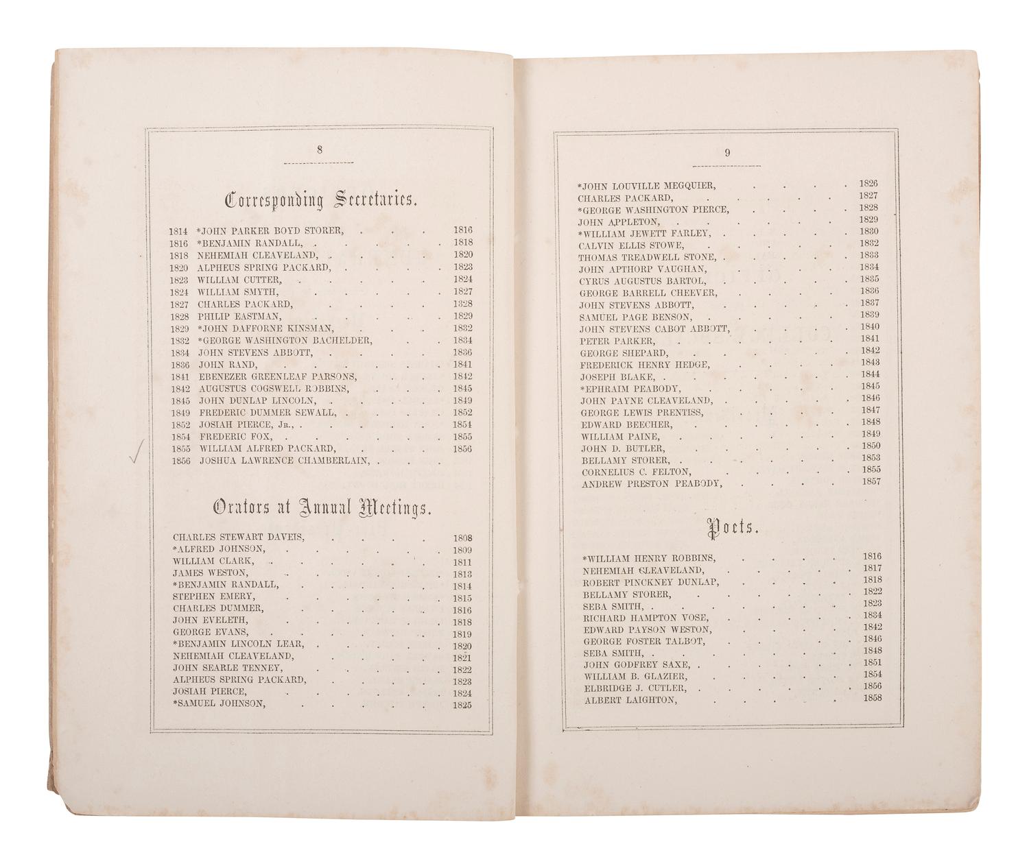 [CHAMBERLAIN, Joshua L.] Chamberlain's inscribed copy of Fables de La Fontaine, plus.