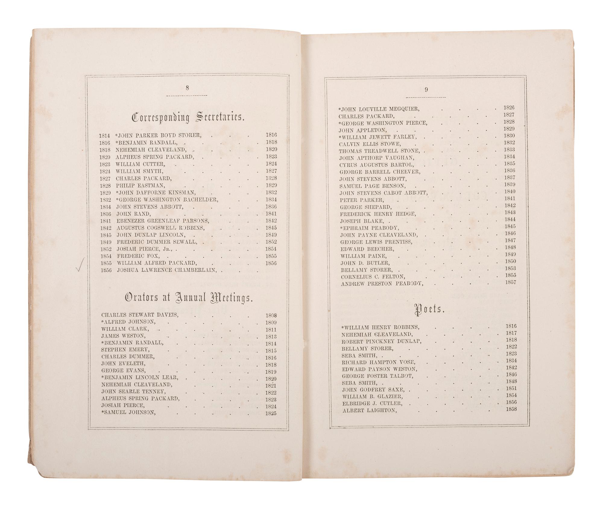[CHAMBERLAIN, Joshua L.] Chamberlain's inscribed copy of Fables de La Fontaine, plus.