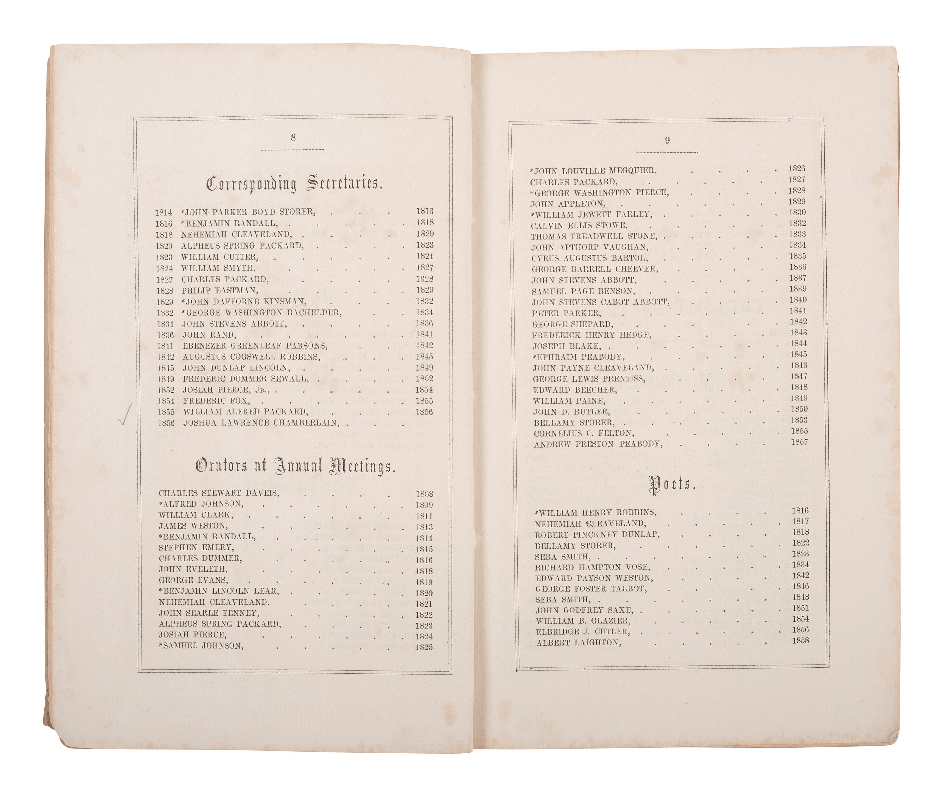 [CHAMBERLAIN, Joshua L.] Chamberlain's inscribed copy of Fables de La Fontaine, plus.