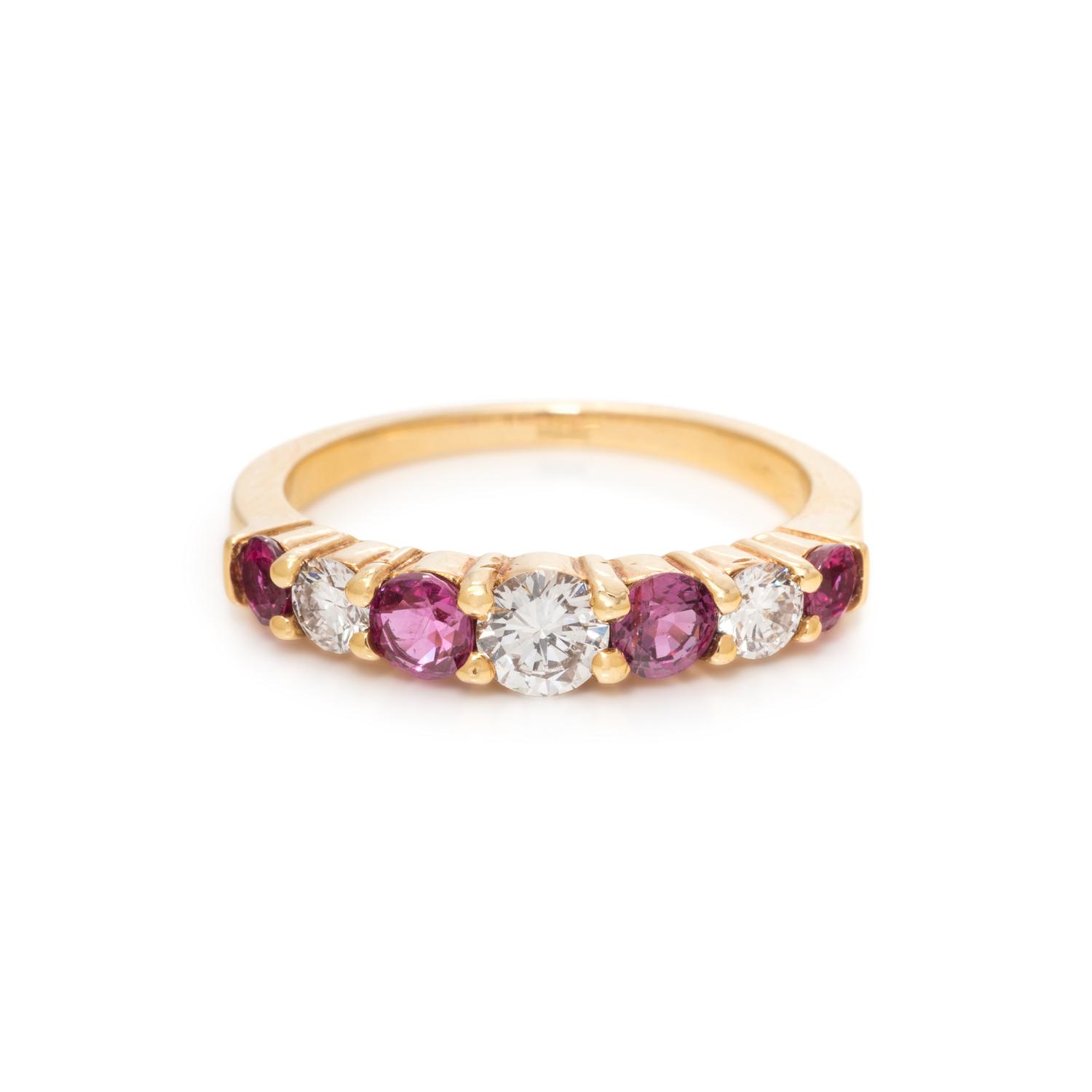 DIAMOND AND RUBY RING