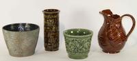 A Group of Eight Haeger Pottery Articles Height of tallest 10 inches.