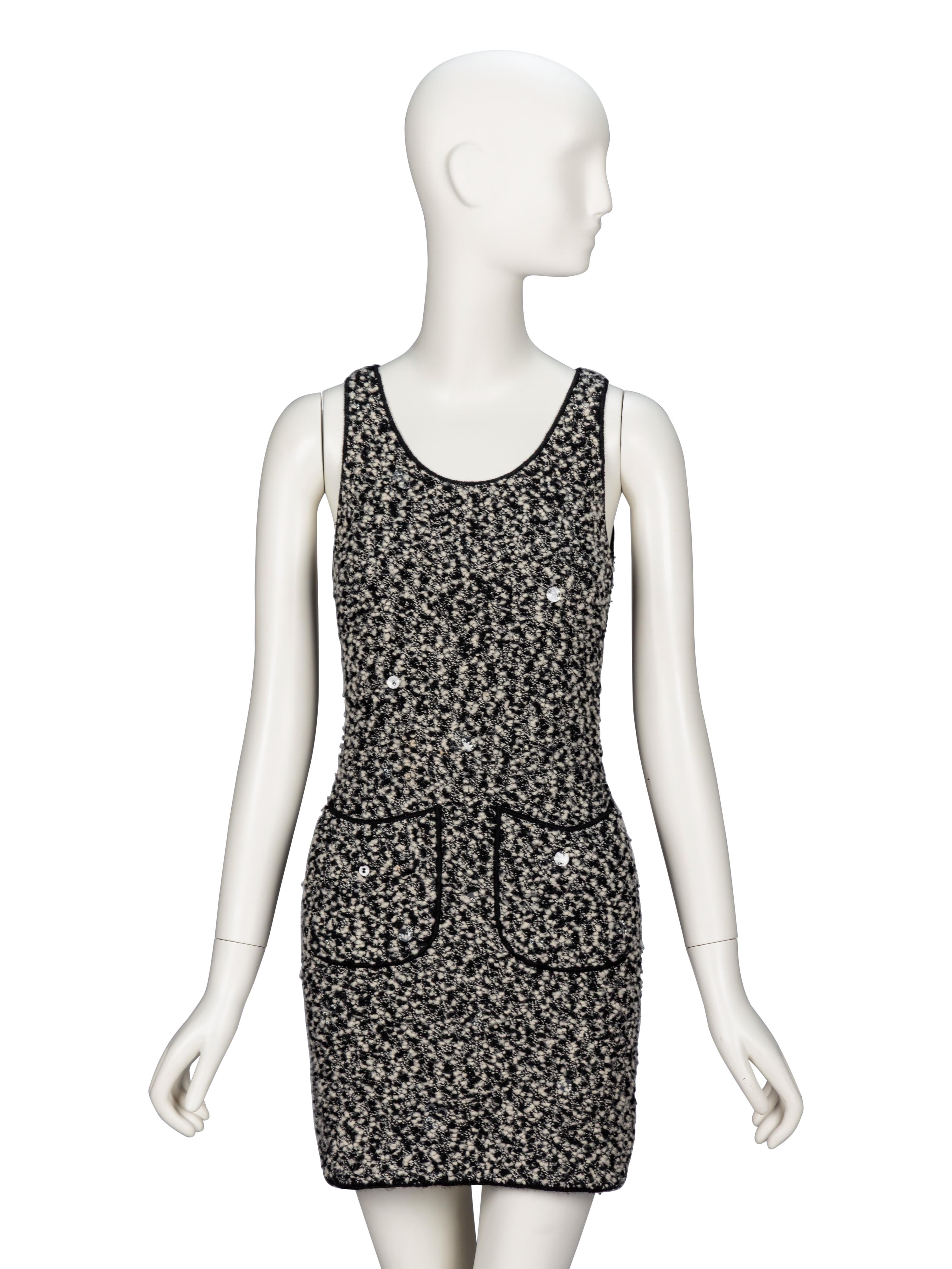 Chanel, Bouclé Knit Dress & Cardigan Ensemble, F/W 1994