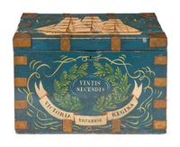 An English Painted Blanket Chest