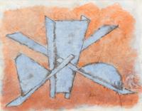 Herbert Ferber, (American, 1906-1991), Untitled, 1974