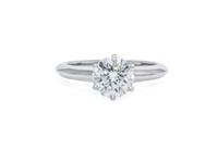 A Platinum and Diamond Solitaire Ring, Tiffany & Co., 3.60 dwts.