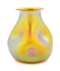 Style of Loetz Austrian an iridescent glass vase unmarked…