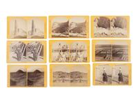 O'SULLIVAN, Timothy (1840-1882) and William BELL (1830-1910), photographers. Complete Set of 50 stereoviews from the Wheeler Expeditions of 1871-1874.