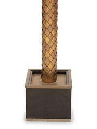 A Brass Palm Tree Floor Lamp by Maison Jansen