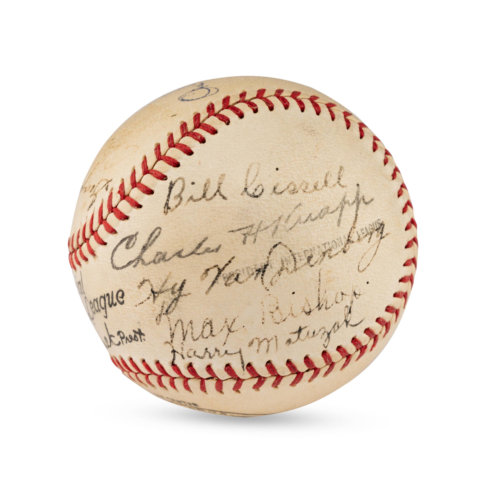 A 1936 Baltimore Orioles Team Signed Autograph Baseball (JSA Letter of Authenticity)