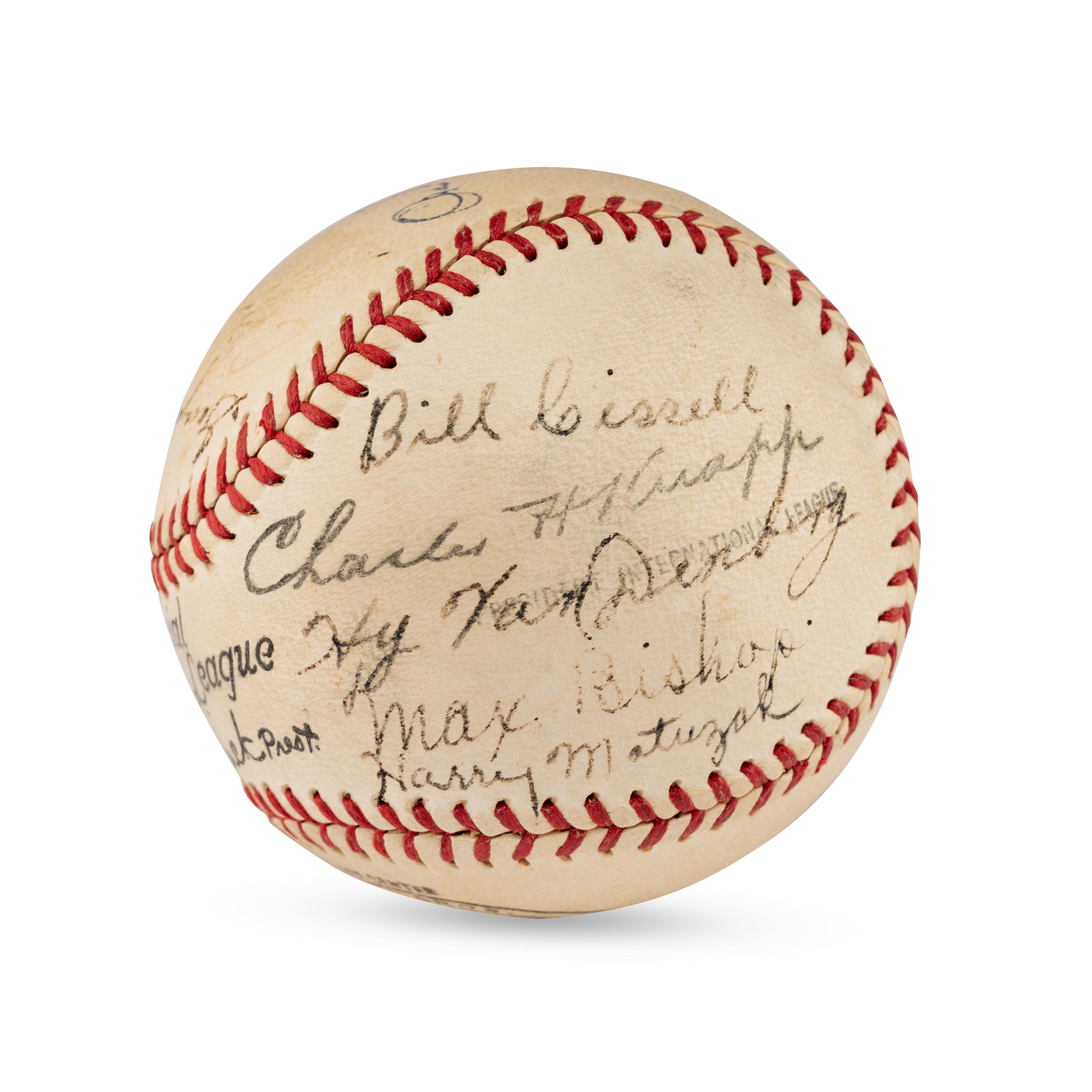 A 1936 Baltimore Orioles Team Signed Autograph Baseball (JSA Letter of Authenticity)