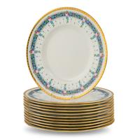 A Set of Twelve Mintons Porcelain Dinner Plates