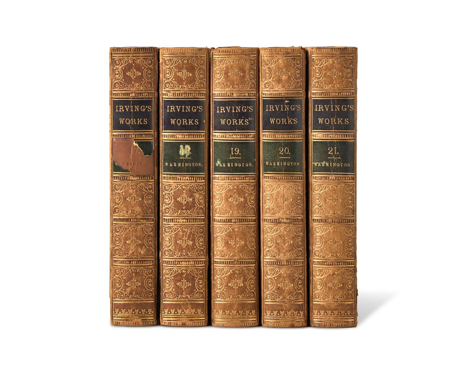 [LINCOLN, Mary Todd (1818-1882), her copies]. IRVING, Washington. Life of George Washington. New York: G.P. Putnam, 1860.