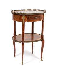 A Napoleon III Bronze-Mounted Marble Top Table en Chiffonier