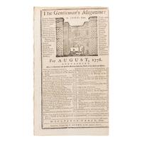 [Declaration of Independence]. The Gentleman's Magazine , and Historical Chronicle . London: Sylvanus Urban for D. Henry, August 1776.