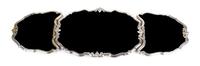 A Continental Silver Plate and Mirrored Three-Part Plateau Overall length 51 inches. — LATE 19TH CENTURY