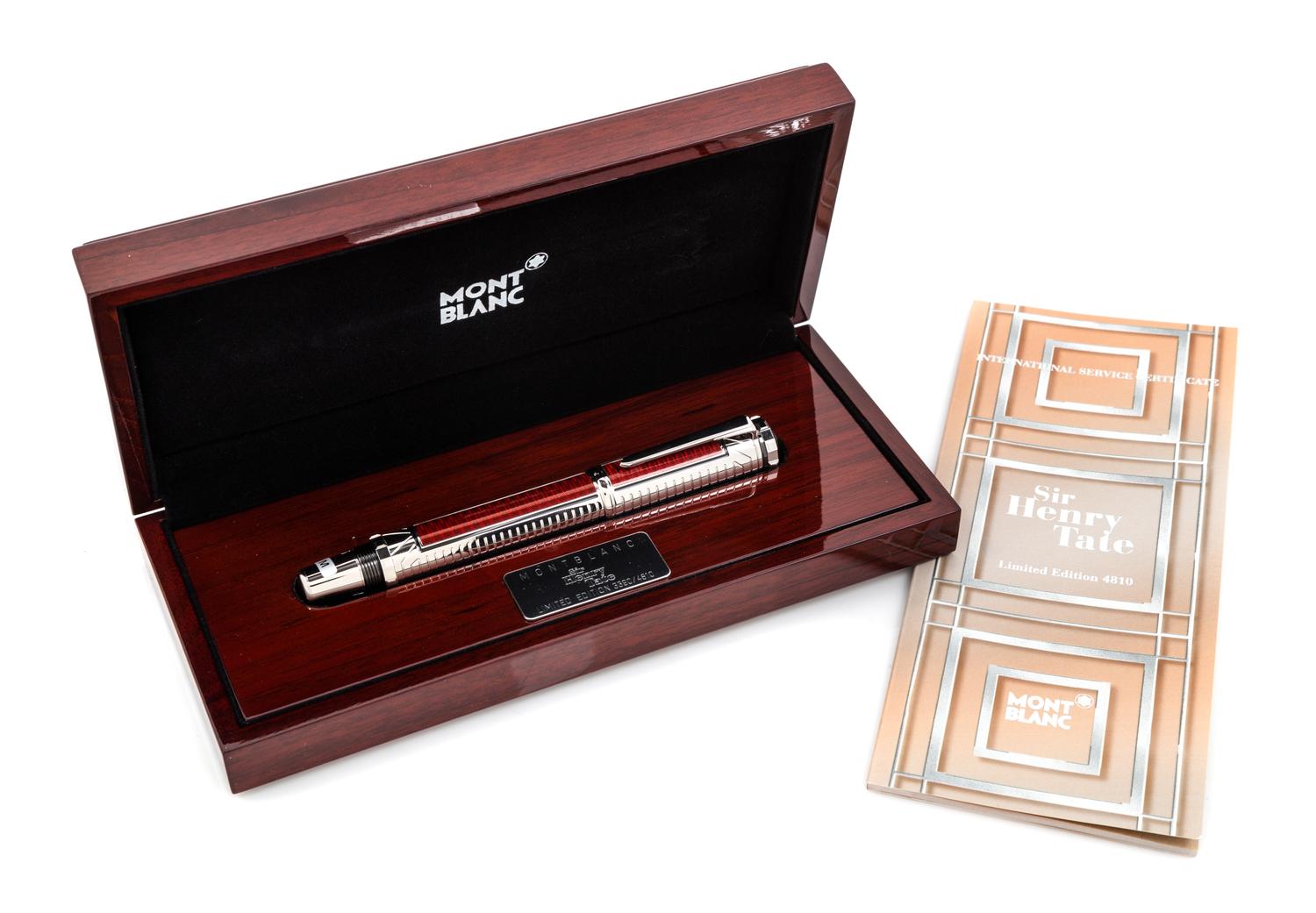 A Montblanc Sir Henry Tate Limited Edition Fountain Pen