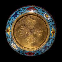 A Chinese Cloisonné Enamel Circular Covered Box