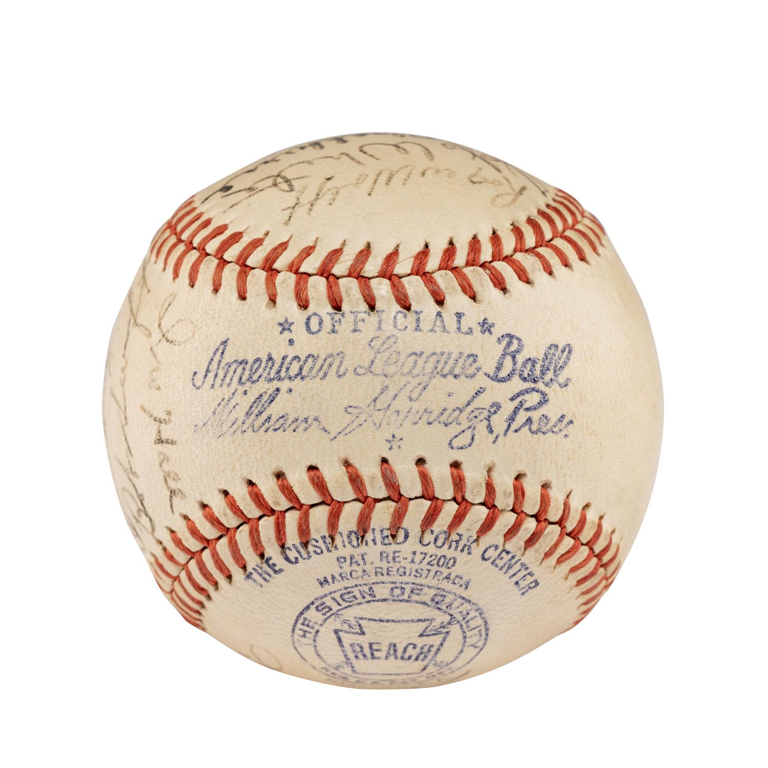 A 1943 Philadelphia Athletics Team Signed Autograph Baseball Featuring Connie Mack (Beckett Authentication Services)
