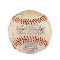 A 1943 Philadelphia Athletics Team Signed Autograph Baseball Featuring Connie Mack (Beckett Authentication Services)