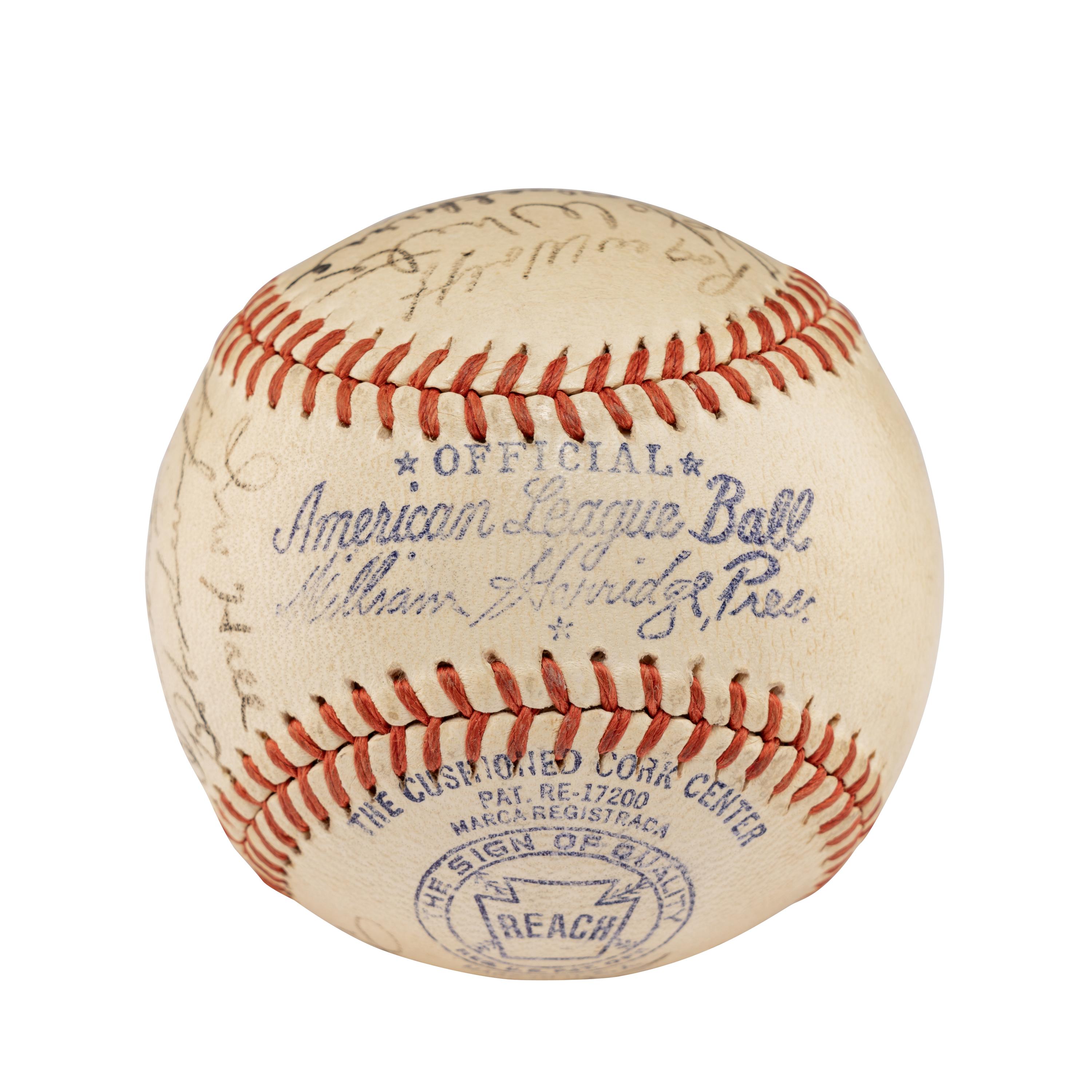 A 1943 Philadelphia Athletics Team Signed Autograph Baseball Featuring Connie Mack (Beckett Authentication Services)