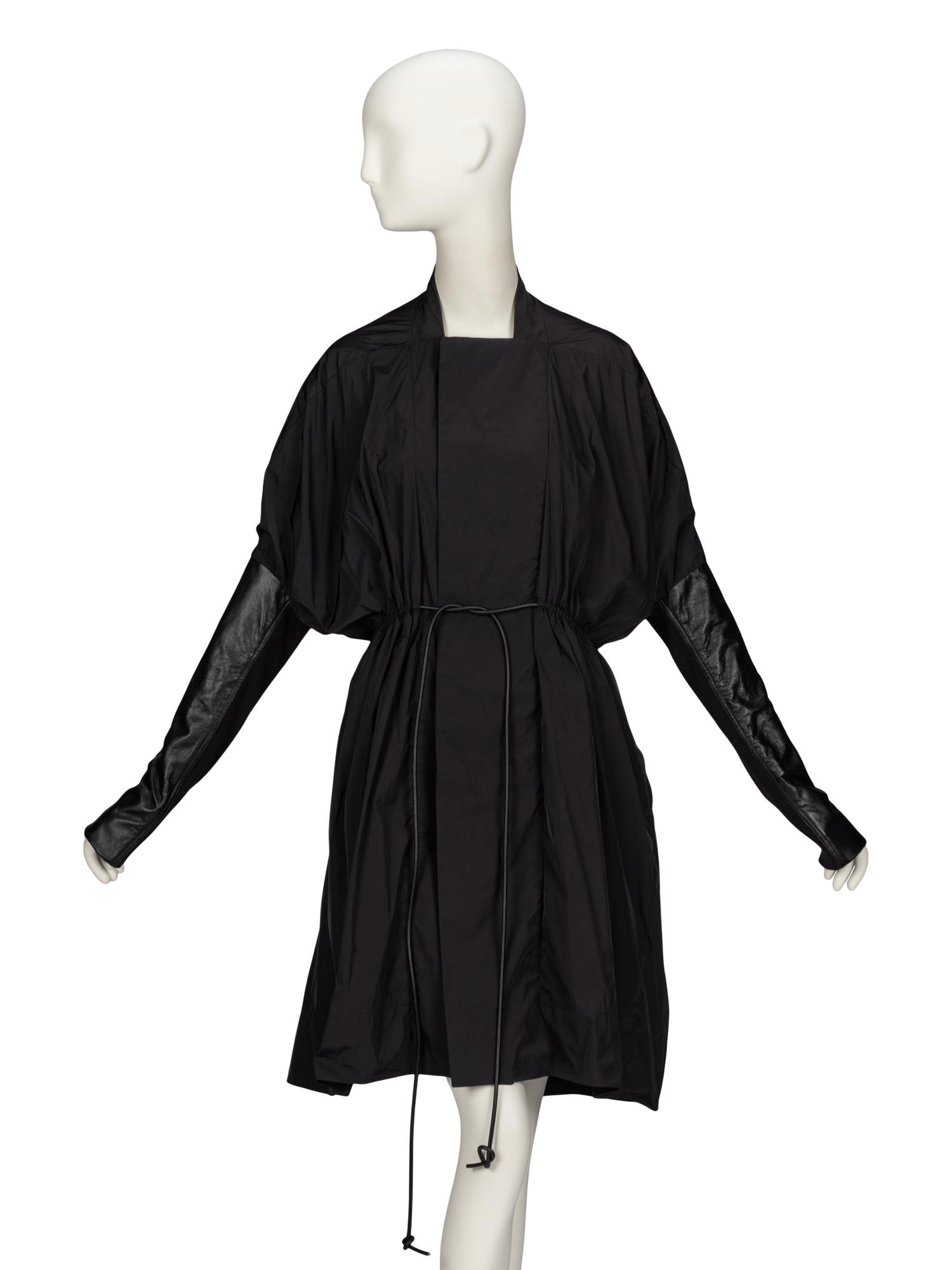 Rick Owens, Black 'Sail' Coat