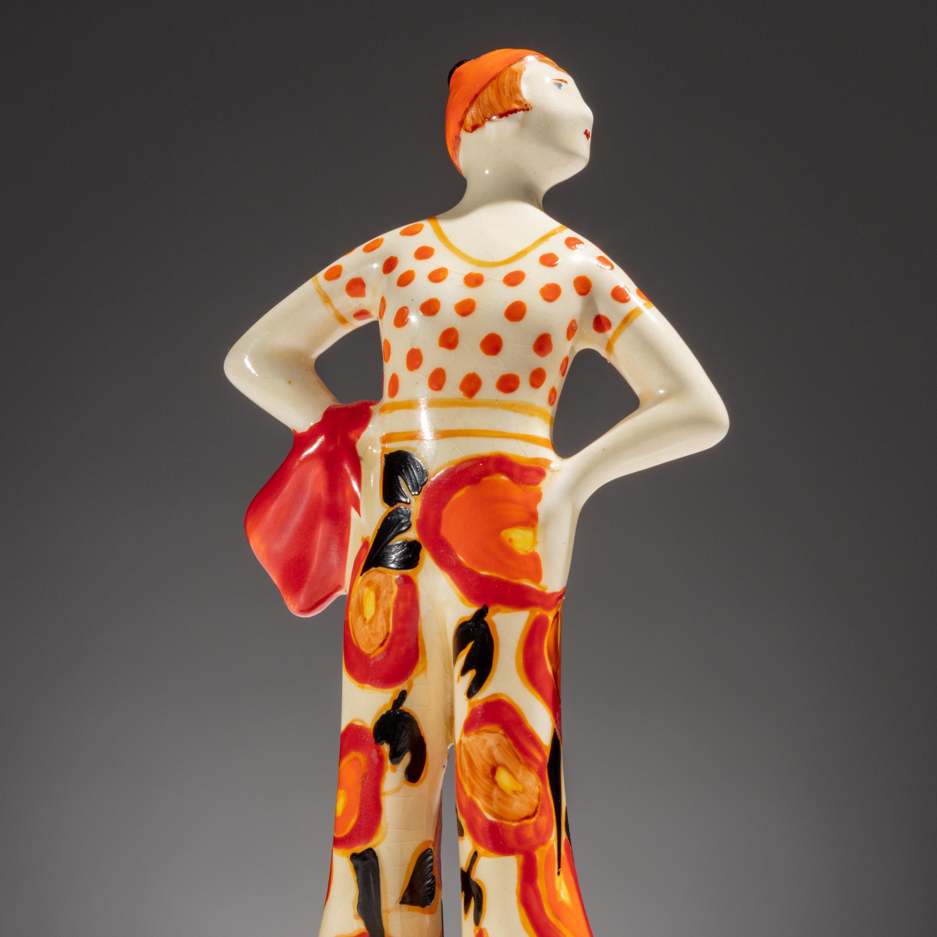 Clarice Cliff (English, 1899–1972) — Lido Lady ashtray, c. 1930
