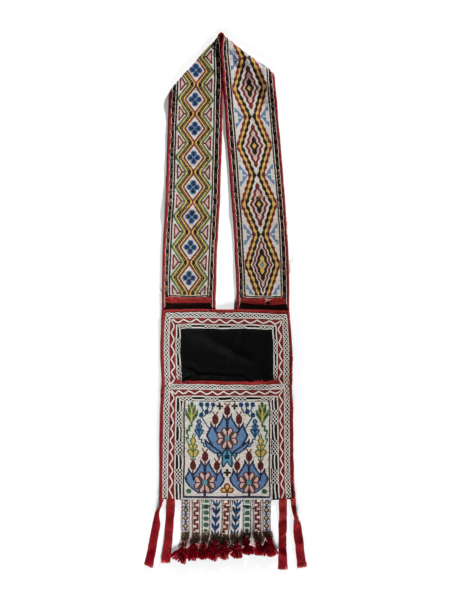 Anishinaabe Loom Beaded Bandolier Bag