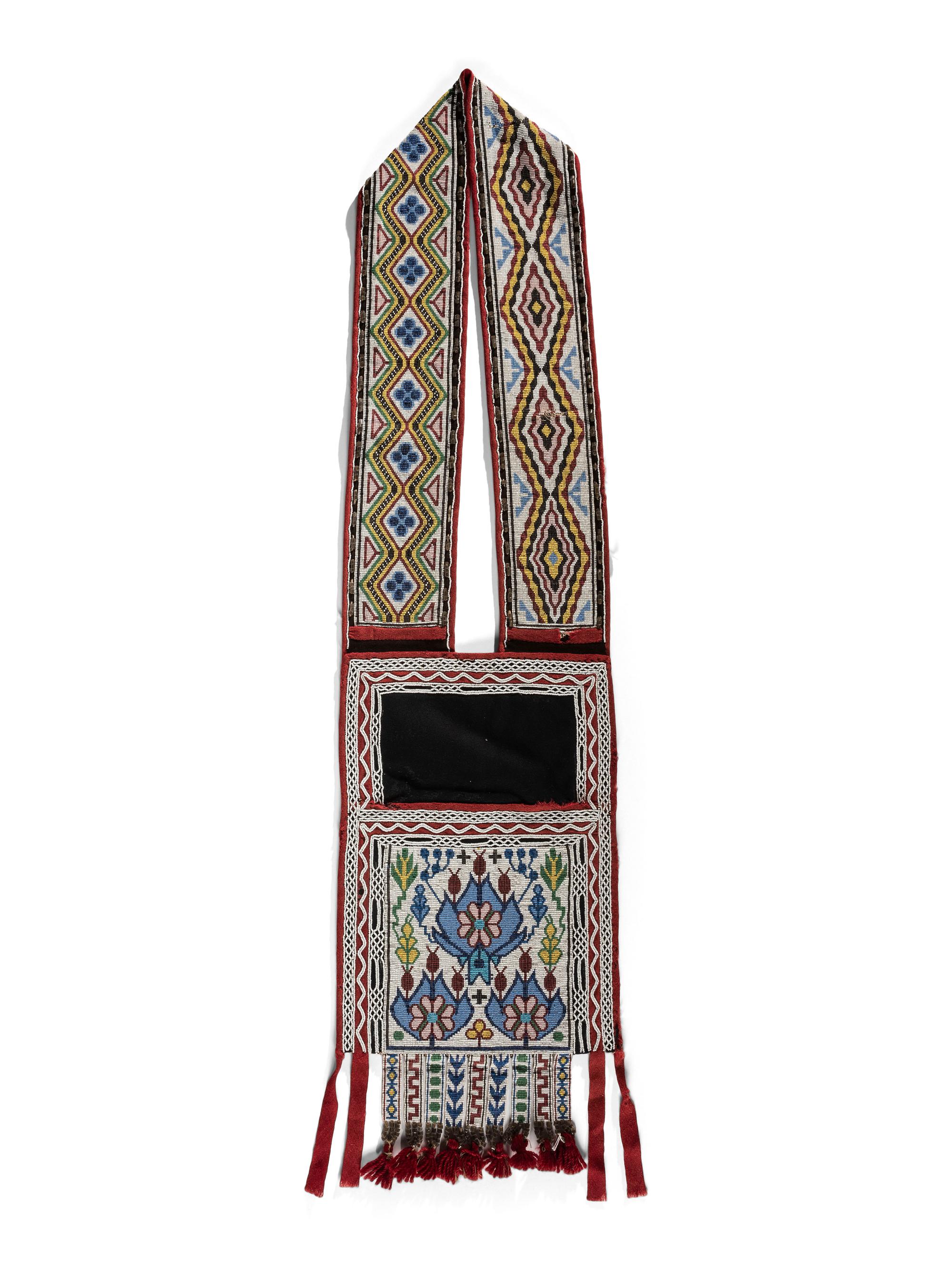 Anishinaabe Loom Beaded Bandolier Bag