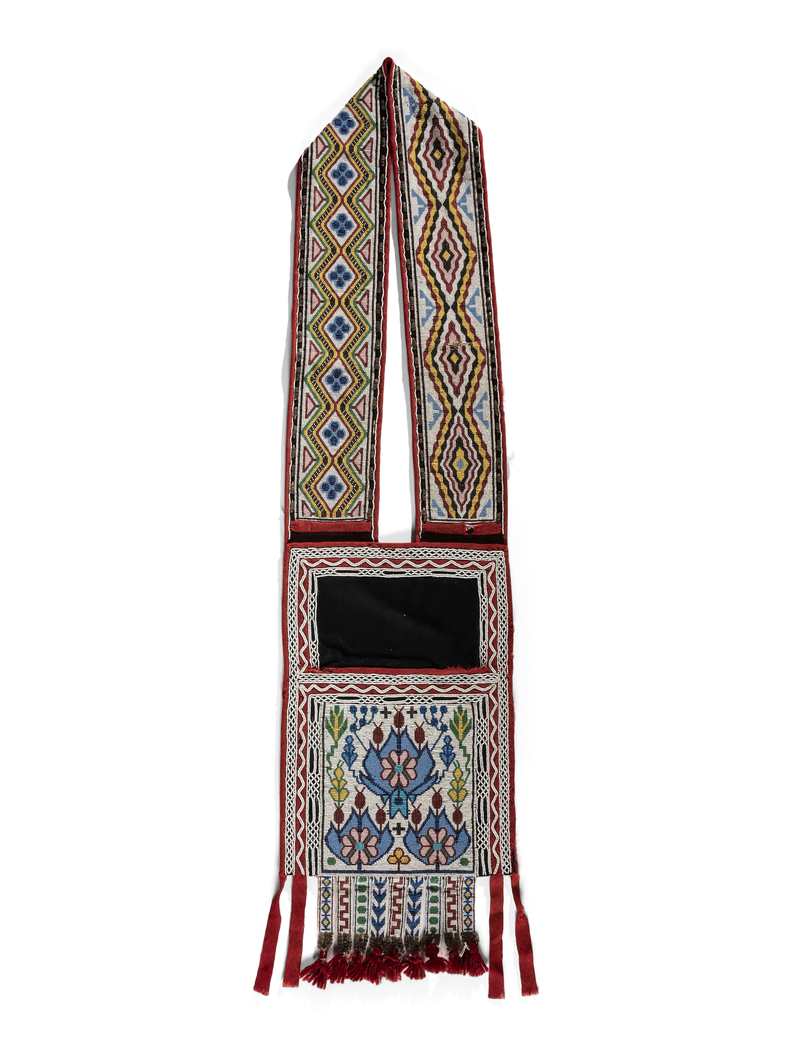 Anishinaabe Loom Beaded Bandolier Bag