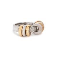 BICOLOR GOLD AND DIAMOND RING