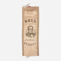 [Americana] [Bell, John, and Edward Everett] 1860 Presidential Campaign Ribbon